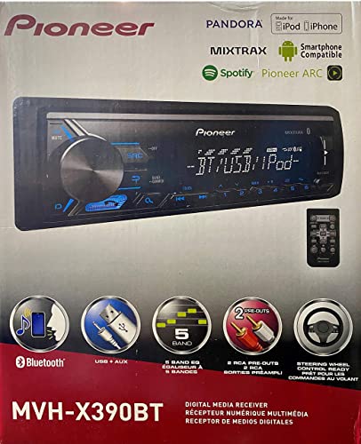 Pioneer Mvh-X390Bt Digital Media Receiver With Pioneer Arc App, Mixtrax, Built-In Bluetooth And Usb Direct Control For Ipod/Iphone And Android Phones & Zonoz 3 In 1 Multi Usb Charging Cable (Bundle) #TOP7