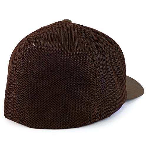 Image of Armycrew Oversize Structured Flex Fitted Mesh Back Baseball Cap