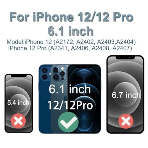 for iPhone 12/12 Pro Screen Replacement Kit 6.1 inch, 3D Touch LCD Screen Display Digitizer Frame Assembly