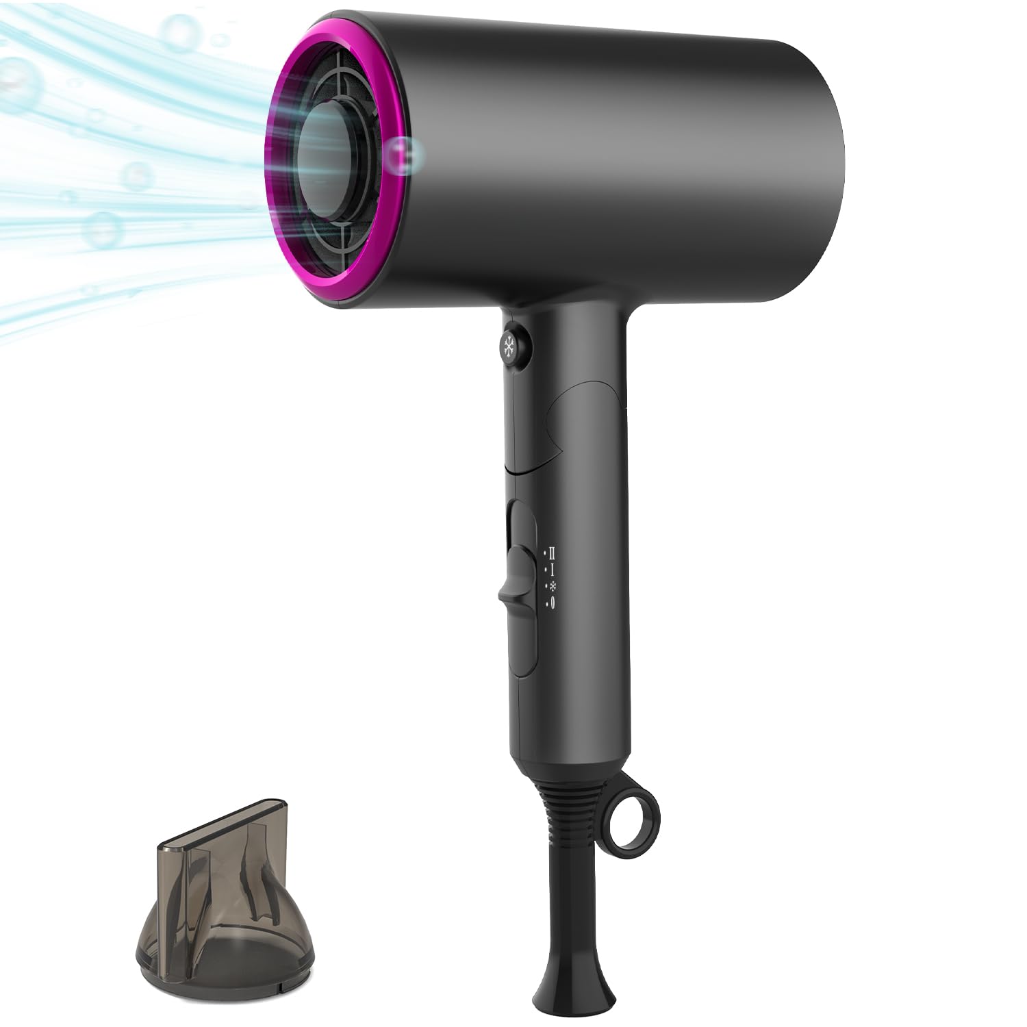 Amazon.co.jp: ドライヤー 1100W 大風量速乾 高濃度マイナスイオン