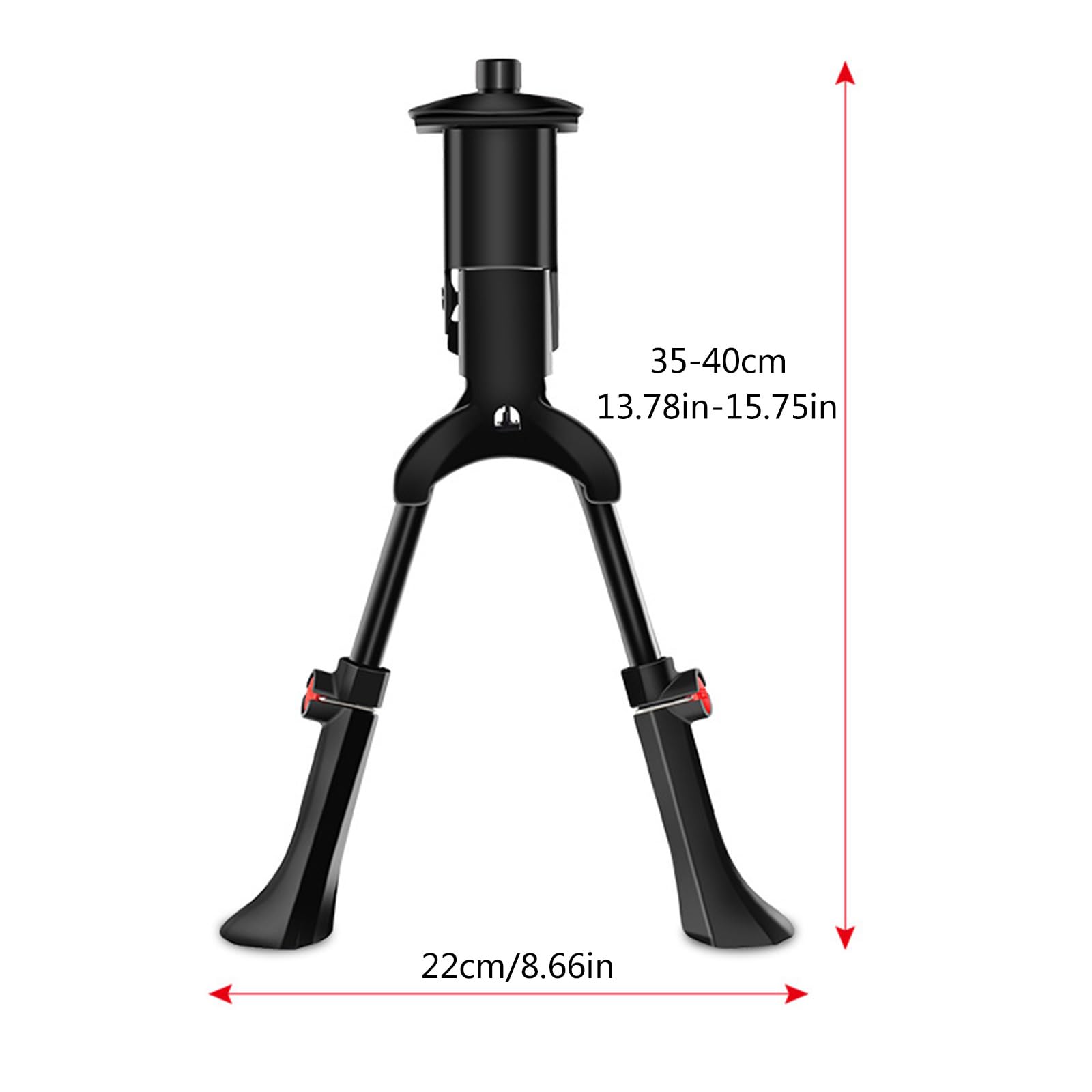 Cavalletto bipiede Cavalletto Doppio Supporto Cavalletto per Gamba per Mountain Bike per Supporto per Montaggio Centrale Bici da 24-29 Pollici