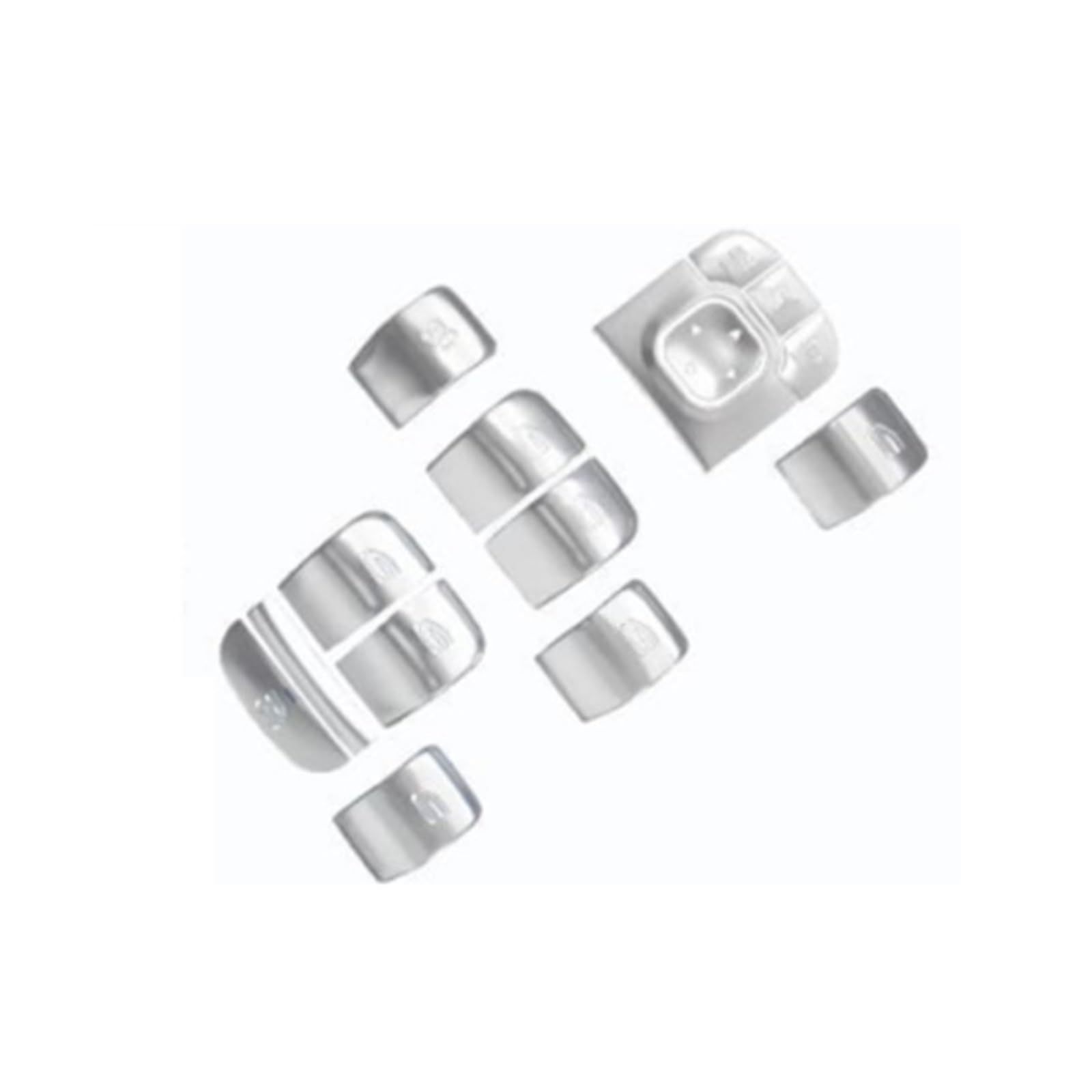 Repair Patch Compatible with Benz A B for CLA GLE GLB GLA Class W177 W247 C118 W118 W167 X247 H247 Car Window Glass Lift Button Trim Cover Stickers(Silver)