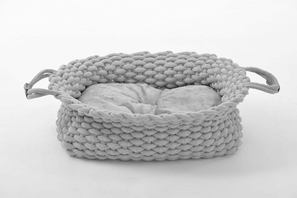animal-design Cuccia per cani Knit cuccia per cani, resistente, in tessuto di cotone intrecciato, diverse misure, misura 1