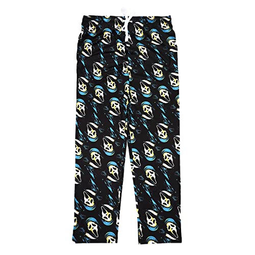 Bioworld Ghostface Repeat Print Men's Black Sleep Pajama Pants