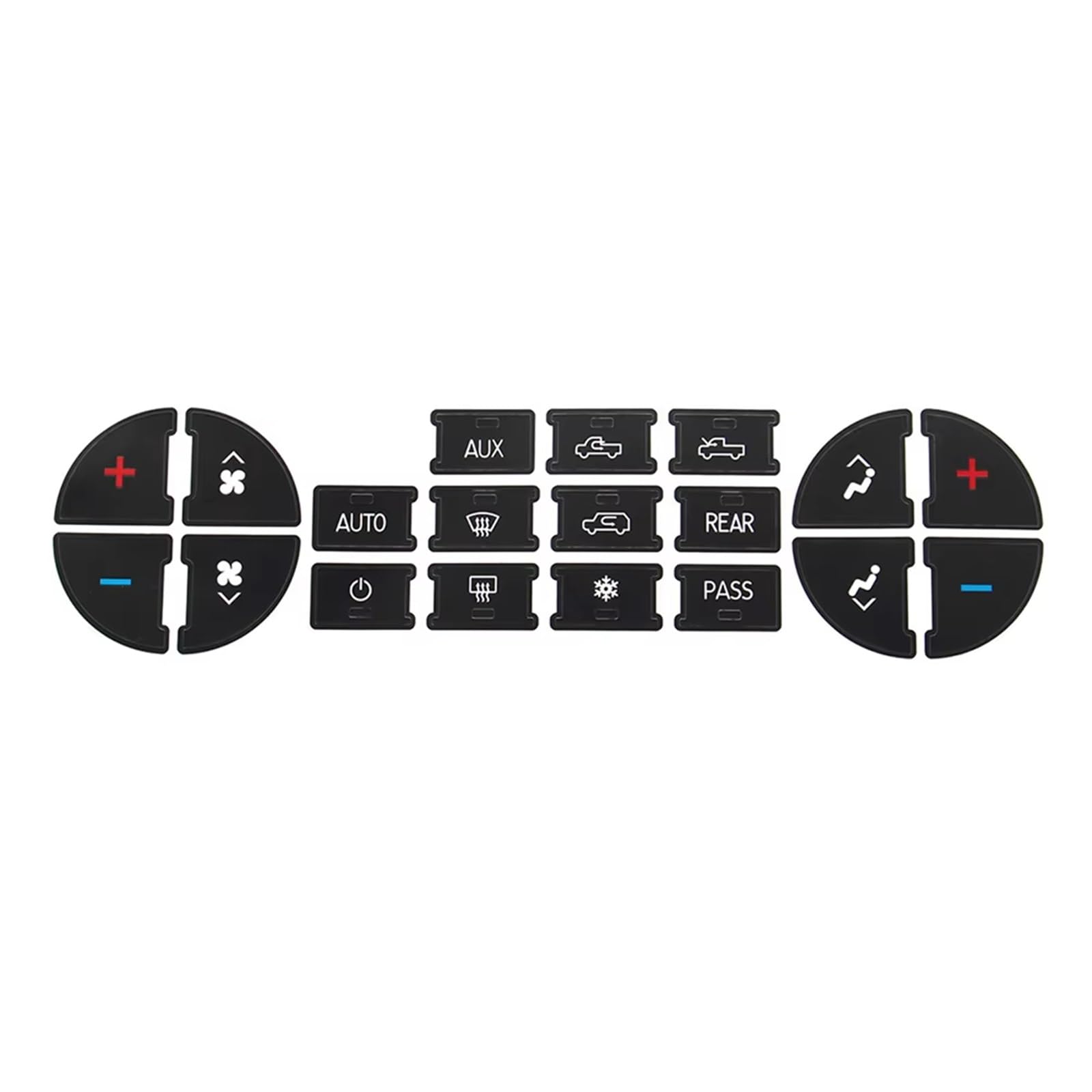 Car Button Stickers Compatible with GMC for Sierra 2500 3500