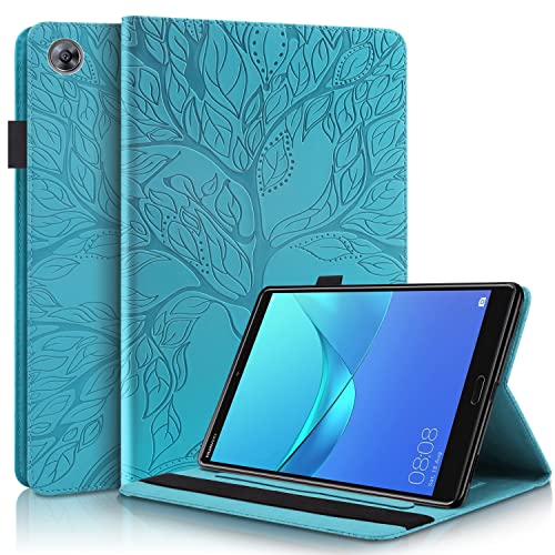 Viaggio con tablet Compatibile con Huawei MediaPad M5 10 10.8 pollici M5 Pro 10.8 Pu Custodia pelle Flip Coperchio protettivo Tree of Life Tablet Case Card PC Protezione de