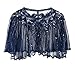 Kayamiya Women's 1920s Shawl Sequin Beaded Art Deco Wedding Cape Evening Wrap
