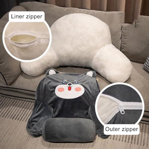 Oreiller de lecture luxueux avec coussin de dossier et support cervical - 6