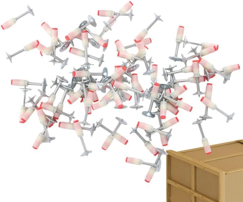 Generic Concrete Manual Nail 100pcs Nail Shooter Fastener Stainless Steel Nails Wall Fastening Tool for Professionals and Enthusiastic - (As Show)