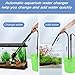 AQQA Electric Aquarium Gravel Cleaner, 6 in 1 Automatic Fish Tank Cleaning Tools Gravel Vacuum for Aquarium, Suitable for Change Water Wash Sand Water Filter and Water Circulation (320GPH, 20W)