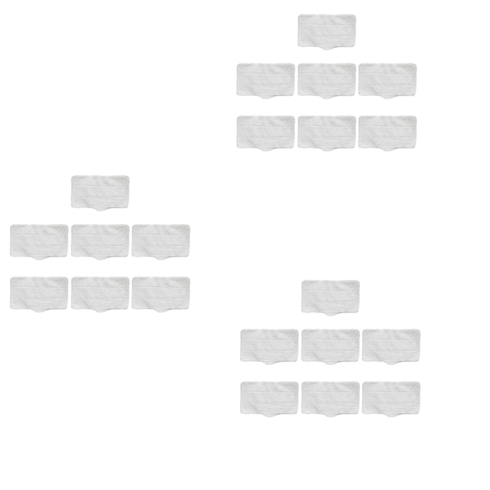 Hndhbfgrt 21x Mop Cleaning Pads for ZQ100 ZQ600 ZQ610 Steam Vacuum Cleaner Mop Cloth Rag Replacement Accessories