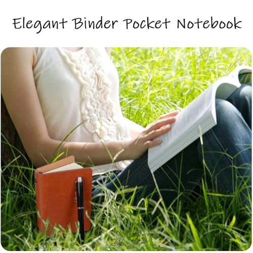 Notebook A6 de cuero con recambios pack de 2 diarios ejecutivos marrón 7