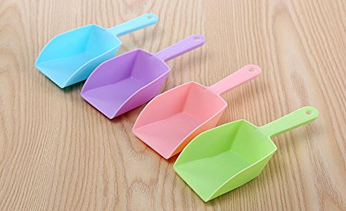 6PCS Farbe Zufällige PP Kunststoff Lebensmittel Schaufel Mehl Supermarkt Müsli Eis Nüsse Süßigkeiten Buffet Tierfutter Schaufeln Laden und Set Werkzeuge für Supermärkte Snack Shops Küche