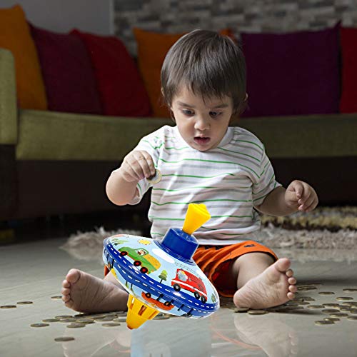 ISAKEN Trottola da 14 cm, in metallo, trottola in