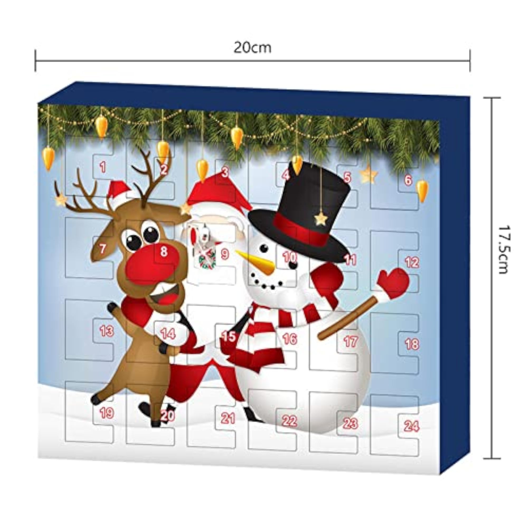 Advent Calendar 24 Days Countdown Christmas Blind Box DIY Bracelet