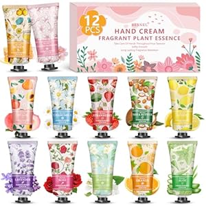 12 Pack Hand Cream Gift Set For Women, Mini Hand Lotion Travel Size in Bulk for Dry Cracked Hands, Graduation Gifts, Teacher Appreciation Gifts, Thanksgiving gift, Bridesmaid Gift,Party Favors