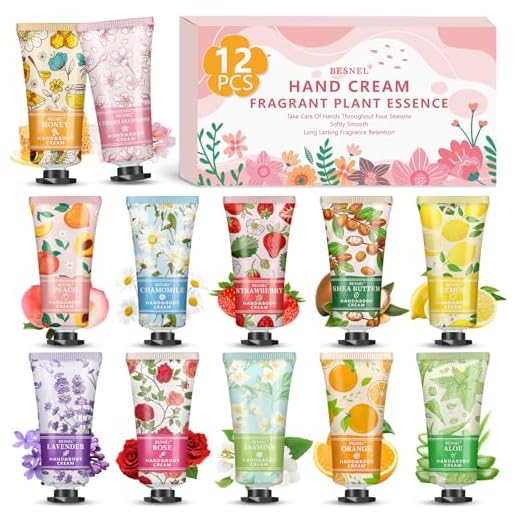 12 Pack Hand Cream Gifts Set For Women, Mini Hand Lotion Travel Size in Bulk for Dry Cracked Hands, Graduation Gifts, End of Year Teacher Appreciation Gifts, Thanksgiving Gifts, Party Favors