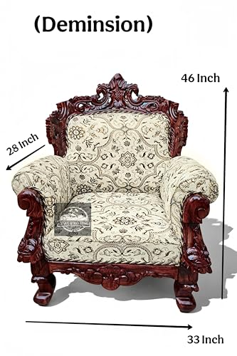 Image of Royal Carved Wooden Sofa Set | 3+1+1 Seater | Antique with Button Tufted Velvet Upholstery | Victorian Style Living Room Furniture Tufted Sofa Set Grey 3-Piece (Design 5)