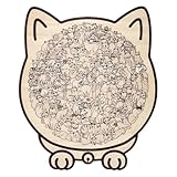 Puzzle a forma gatto | Puzzle in legno a forma gatto colorato Morandi 135 pezzi | Puzzles con pezzi gatti con cornice adorabili contorni gattini | Puzzles animali unici per adulti e adolescenti