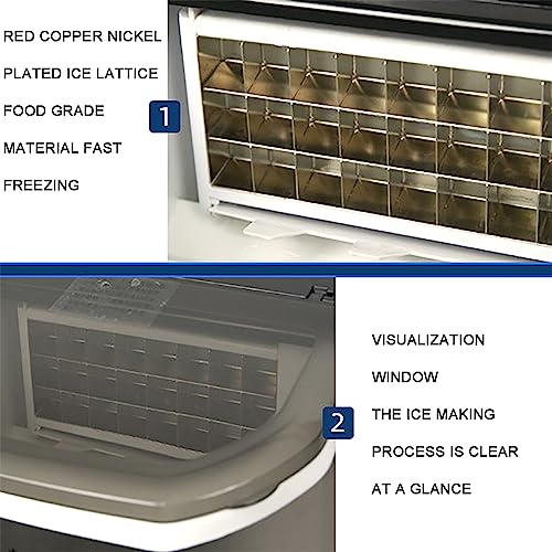 Máquina para hacer hielo con dispensador, tamaño ajustable miniatura 4