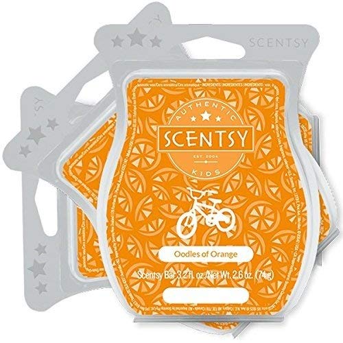 Scentsy, Oodles of Orange, Wickless Candle Tart Warmer Wax 3.2 Oz Bar, 3-pack (3)