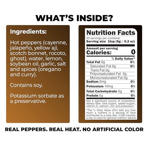 Image of Chile Monoloco XXX Hot Sauce 6 types of peppers - Mild Hot Sauce - 5 oz glass bottle