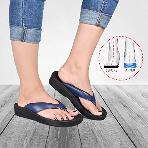 Aerothotic Women's Ravine Orthotic Thong Sandals (Ravine Navy, Numeric_11) #TOP2