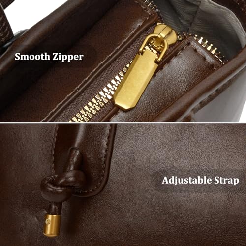 Brown Vintage Leather Shoulder Bag