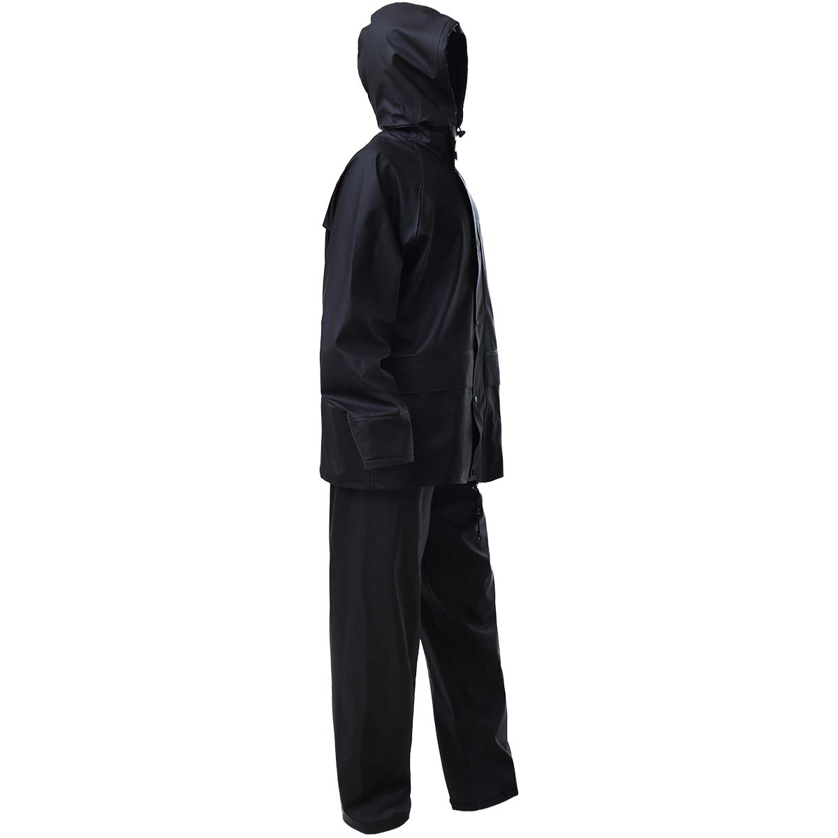 Trajes de lluvia para hombres, mujeres, impermeable, resistente, impermeable, para pesca, chaqueta y pantalones, capucha oculta
