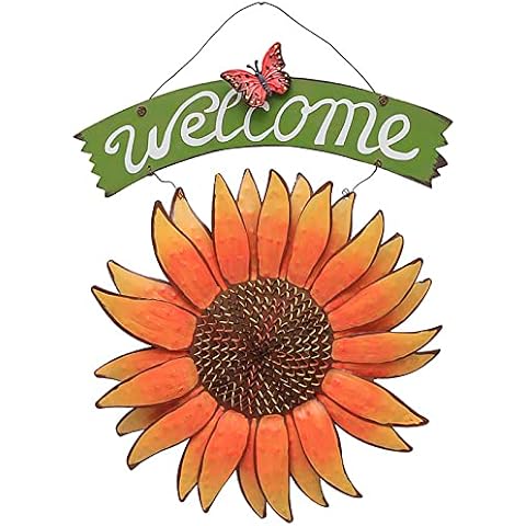 Sunflower Welcome Sign for Front Door Cover
