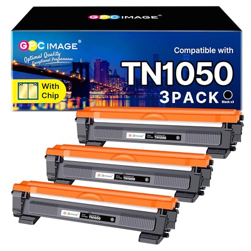 GPC Image Toner Cartridges Replacement for Brother TN1050 - Compatible with DCP-1610W, 1510, 1512,...