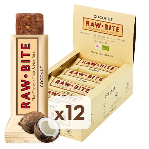 Raw Bite Rohkost Riegel Coconut, 12er Pack (12 x 50 g)