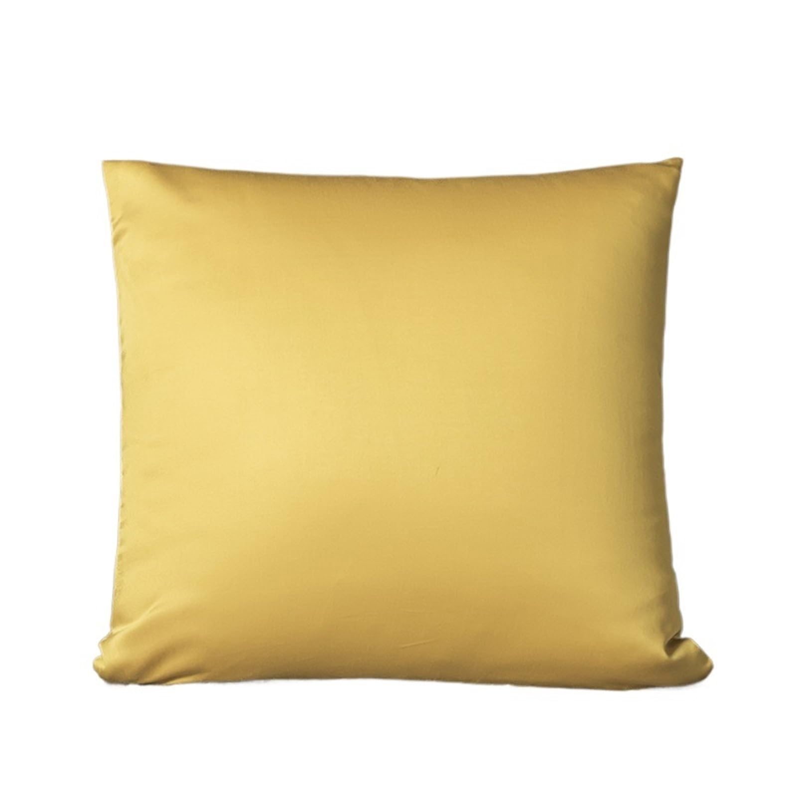 Silk pillowcase Silk Pillow Cover Cushion Zipper Pillowcase Silver Lon Infused Silky Decorative Sofa No Core(Gold,30x50cm)