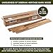 SIBERIAN HERITAGE Shiplap Boards for Wall | Slat Wall Paneling | 12 Reclaimed Wood Planks Two-Layer (32 x 4 x 0.3 Inch) - 10.7 Sq Ft in 1 Box - Natural Brown | DIY (Nailed & Glued)
