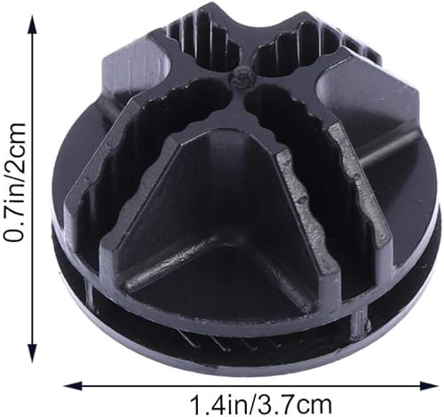 Miniatura 4 de Organizador de almacenamiento en cubos, conectores de plástico, 20 unidades, conectores de plástico negro para cubos de alambre, almacenamiento de