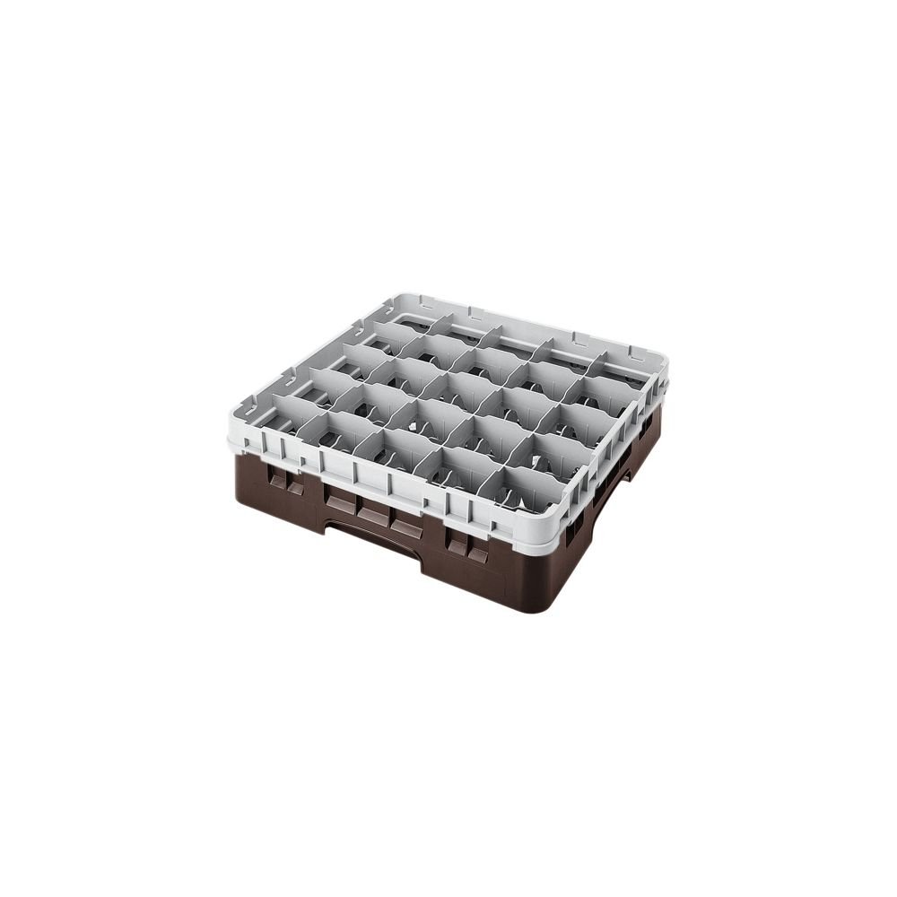Camrack Glass Rack, W/Extender, Full Size, 25 Compartments, 3-1/2'' Max. Dia., 3-5/8'' Max. Height, (5 Pieces/Unit)