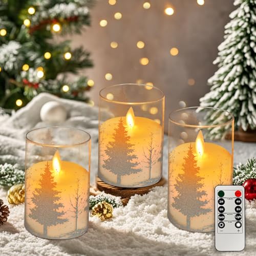 Weihnachtskerzen Led Kerzen mit Timerfunktion,Led Kerzen Flackernde...