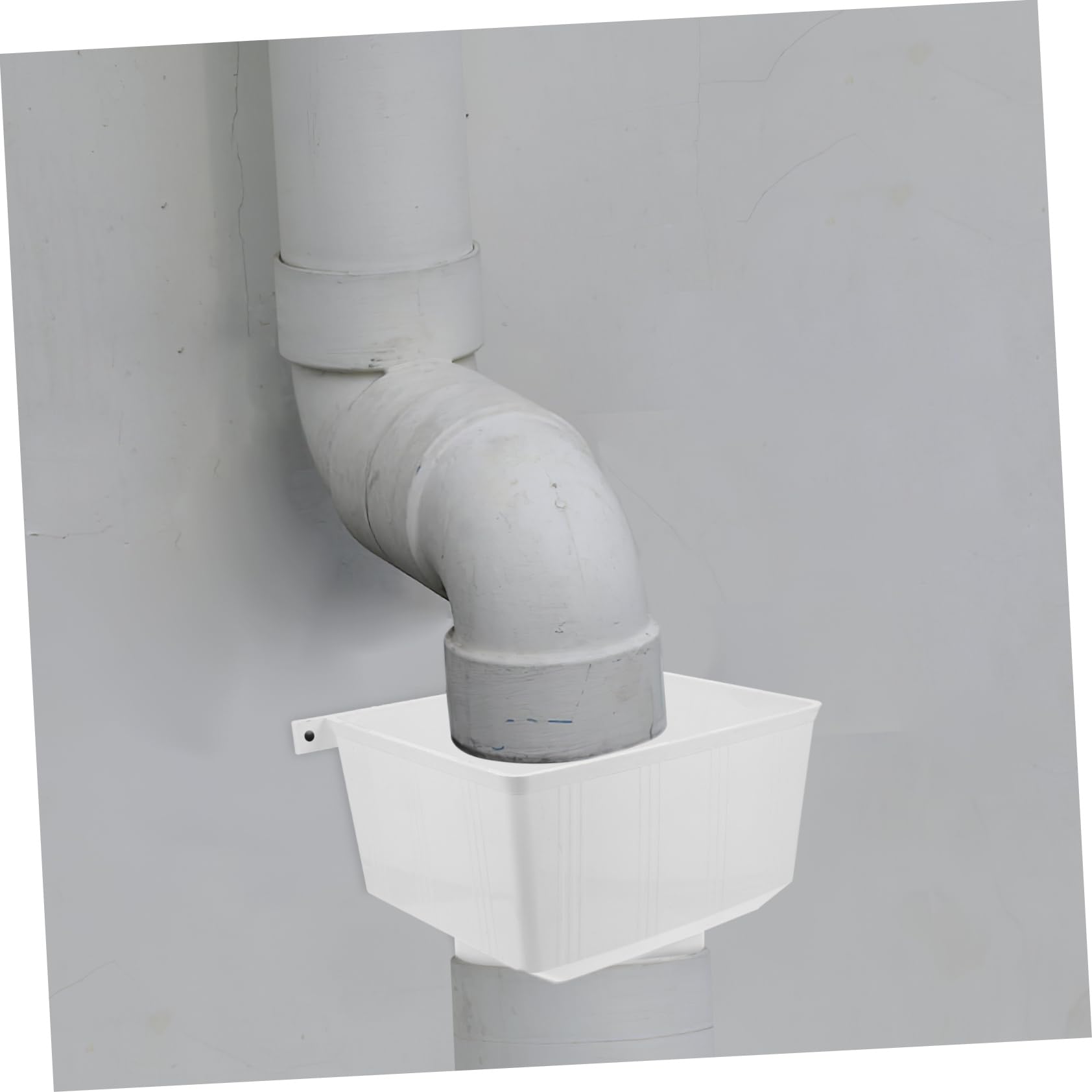 Conector de Canalón Pvc Blanco para Bajante de Lluvia