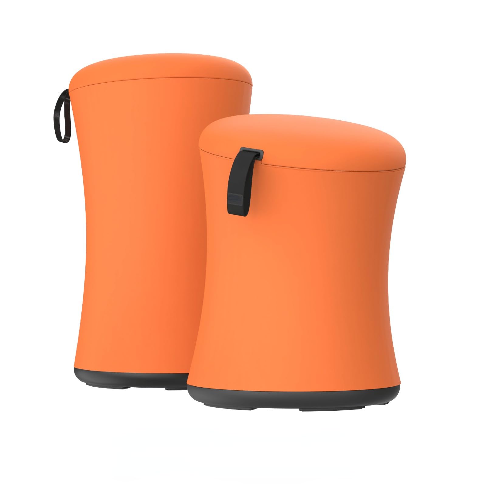 TopJob Boba Chair Stylish Active Wobble Stool, ADHD Chair, Improves Posture and Focus, Ergonomic with Height Adjustable Stool for Adults Children for Home Office, Study Room (Bright Orange)