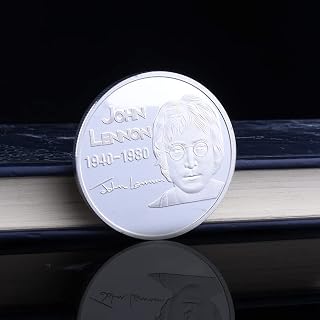 HU HAI XIA Beatles Britanniques John Lennon Color Medallion Lennon Peace Badge Coin Collection - Les Beatles, Paul McCartney, John Lennon, RIngo Starr, George Harrison HU HAI XIA Beatles Britanniques John Lennon Color Medallion Lennon Peace Badge Coin Collection – Image 4