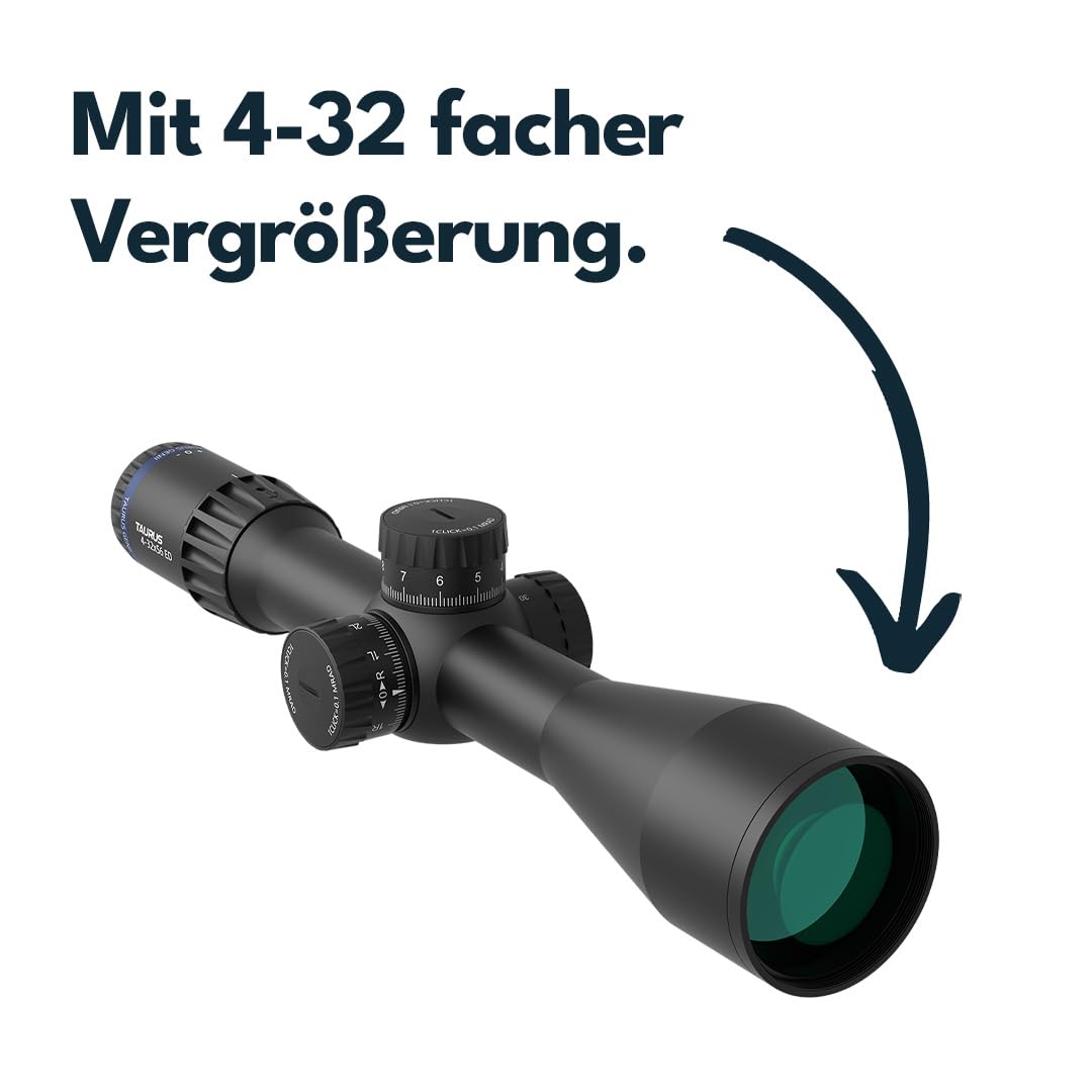 Vector Optics SCFF-34 Taurus Gen II 4-32x56 FFP - Cannocchiale per sport, airsoft e caccia, fucile ad aria compressa, visiera bersaglio, cannocchiale per fucile, scopa rifle