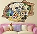DQPCC Pegatinas de pared My Little Pony Friendship Is A Magic 3D Wall Decal Adhesivo de pared, adhesivo de vinilo extraíble