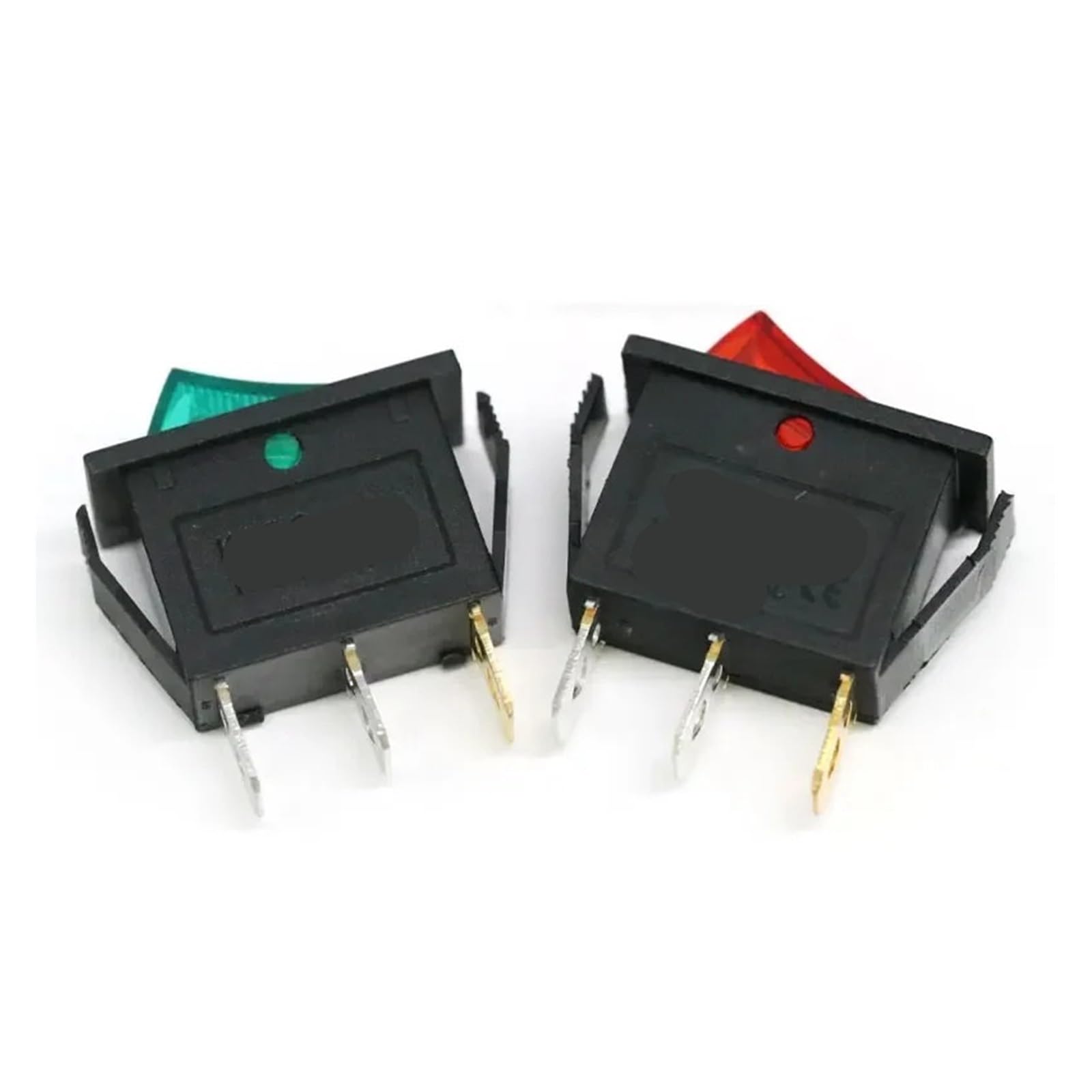 1 Uds KCD3 Interruptor Basculante ON-Off 2/3 Posiciones De Alimentación del Dispositivo 3 Pines con Luz 16A 250V / 20A 125VAC, 35x31x14mm(Back On-Off-on)