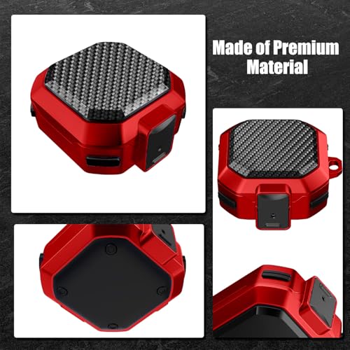 Image of Armor Secuer Lock Case Cover Compatible for Samsung Galaxy Buds Core (2025) -Red