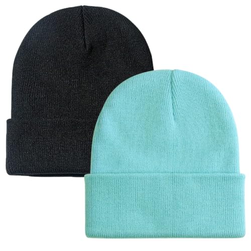Image of ZOORON Beanie for Men Women Slouchy Winter Beanie Hats Cuffed Skull Caps