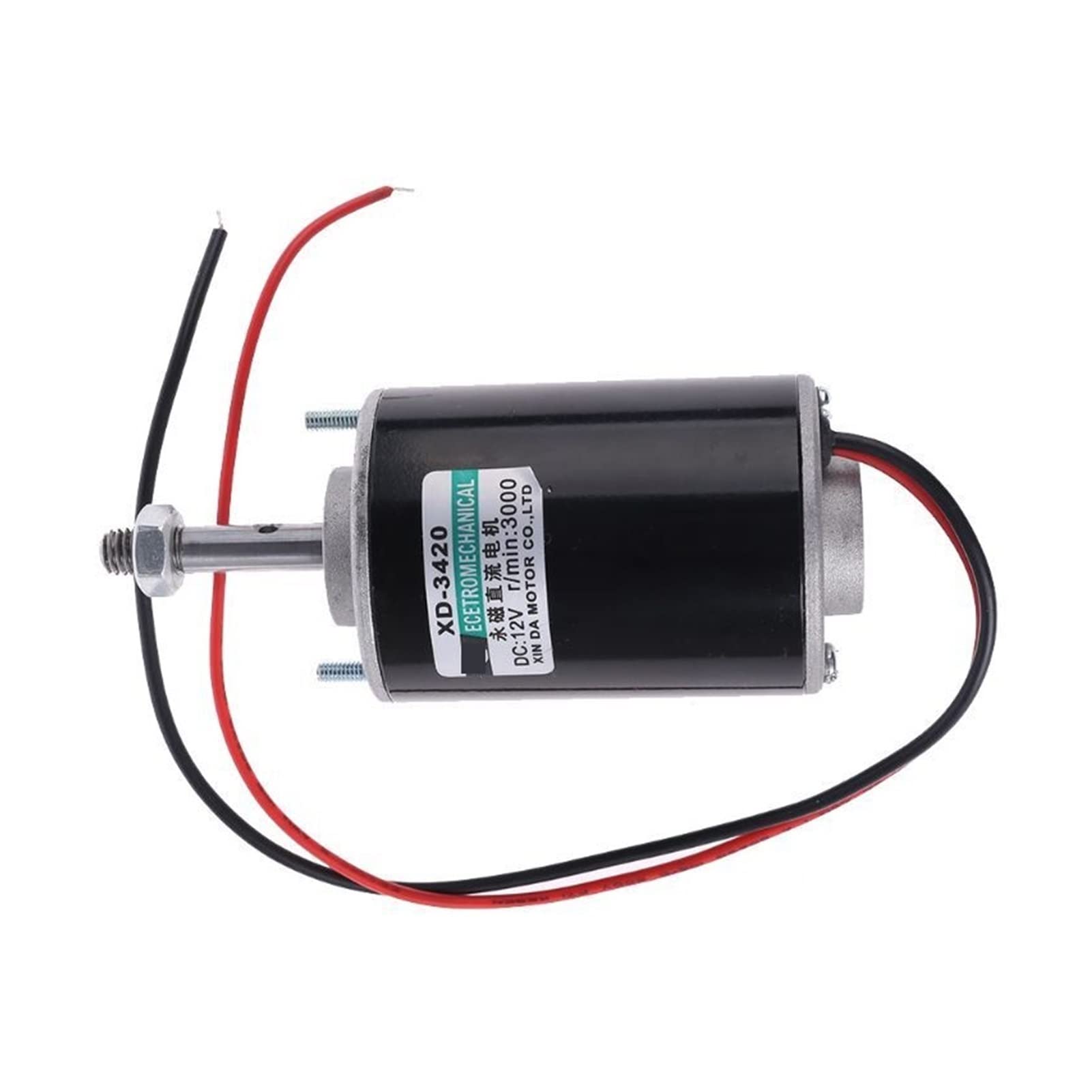 Moteur à Courant Continu 12V/24V 30W - 3000/6000 Tr/min - Pour Machines DIY, Générateurs, Petits Outils