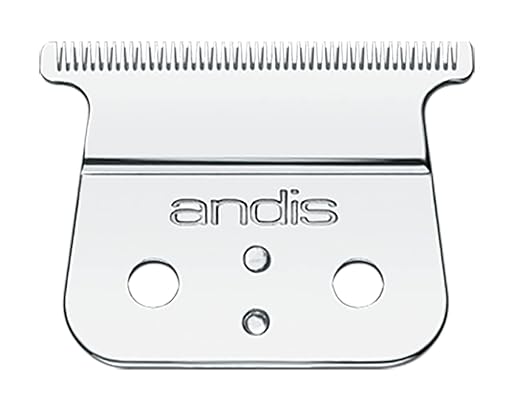 Andis 04575 Cordless T-Outliner Li Trimmer Stainless Steel Deep Tooth Replacement Blade, Stainless Steel