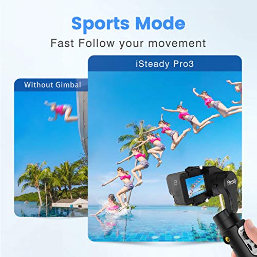 Hohem PRO 3 3-Axis Gimbal Stabilizer Handheld For Gopro 8 Action Camera W/Tripod Mount Water-Resistance Gopro Wireless Control For Gopro Hero 8,7,6,5,4 Dji Osmo Action,Sony Rx0 – Hohem Isteady Pro3 thumb #1