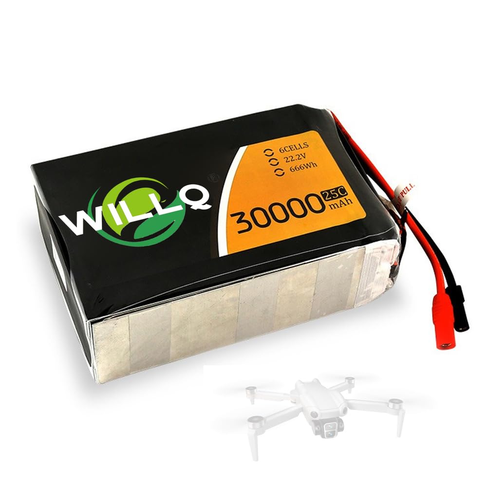 Akumulator litowo-polimerowy 30000mAh 6S 22,2V 25C z wtyczką AS150 zamienny akumulator samochodów zdalnie sterowanych, samolotów, ciężarówek, łodzi, buggy i dronów