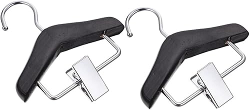 Miniatura 1 de iplusmile 2 ganchos de clip para colgar mascotas, ganchos de madera, ganchos pequeños para ropa de perro, falda de gato, perchas para ropa de perro,